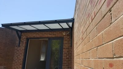 Polycarb aluminium Cantilever Awning