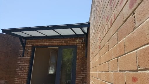 Polycarb aluminium Cantilever Awning