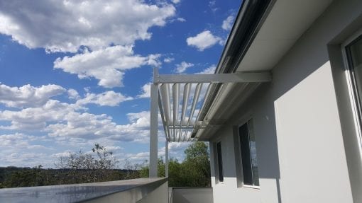 Louvre Roof Patio cover with Adjustable 160mm blades in a fixed frame - Image 2