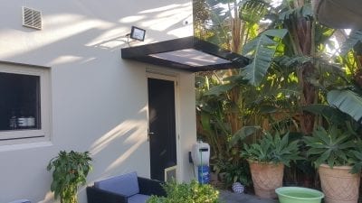 Slimline polycarb Awning