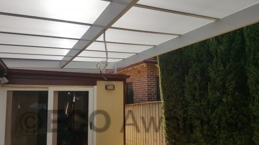 Roof Mounted twin wall Polycarb Patio