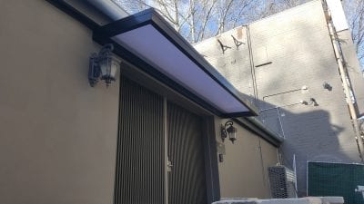 twin wall Polycarb on top
