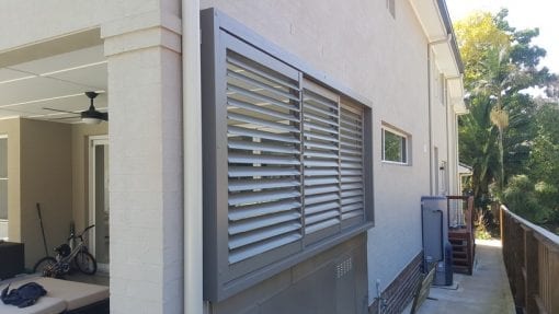 sliding louvers