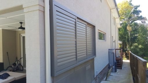 sliding louvers