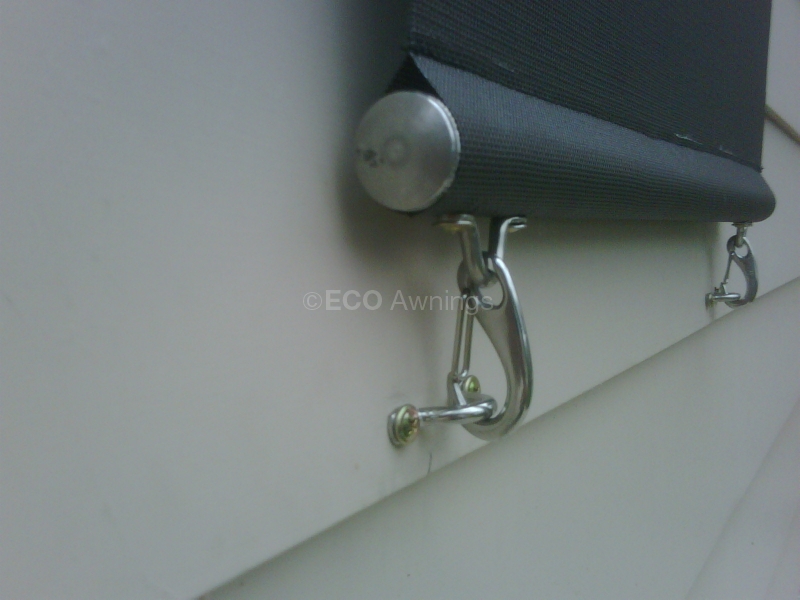 straight drop fabric awnings