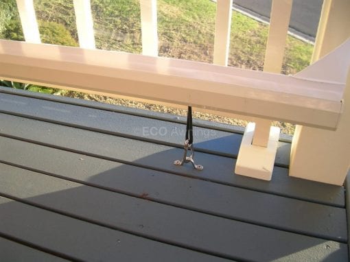straight drop fabric awnings