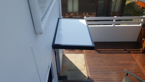 window door awning