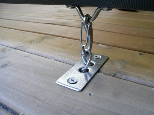 straight drop fabric awnings
