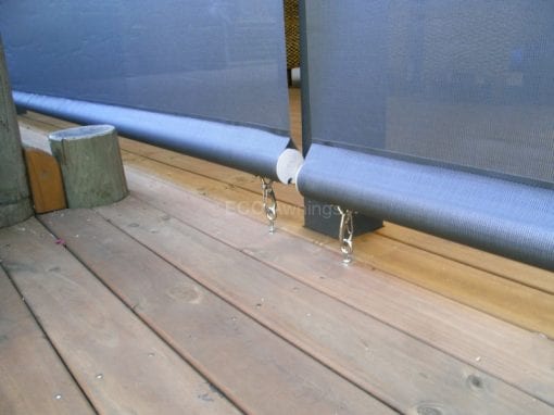 straight drop fabric awnings