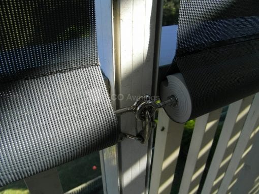 straight drop fabric awnings