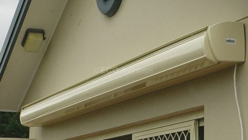 Folding arm awning