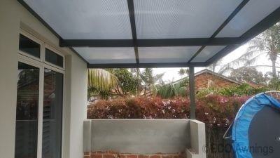 twinwall Polycarb Patio cover over BBq area