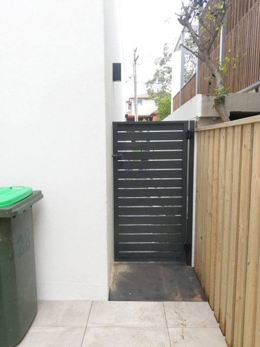side Gate 90mm Slat Gate on side of House