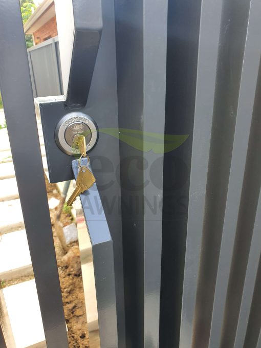 Angled Slat Fence and Gates - Image 9
